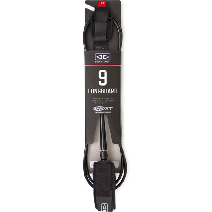 2025 Ocean and Earth 9'0 One-Xt Premium Leash LP90XTBLK